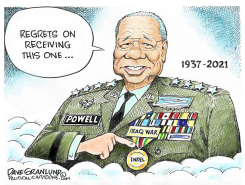 GEN COLIN POWELL 1937-2021 by Dave Granlund