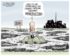 BIDEN'S INFRASTRUCTURE EXPRESSWAY by John Cole