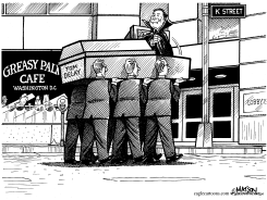 TOM DELAY FUNERAL PROCESSION by R.J. Matson