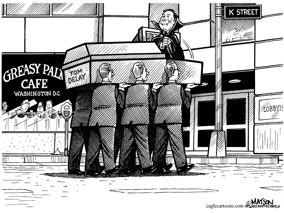  TOM DELAY FUNERAL PROCESSION by RJ Matson