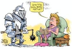 SCHOOL BOARD MEETING by Daryl Cagle
