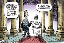 BIDEN AND POPE FRANCIS by Joe Heller