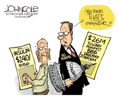 BIG PHARMA BLOCKS DRUG-PRICE REFORM by John Cole
