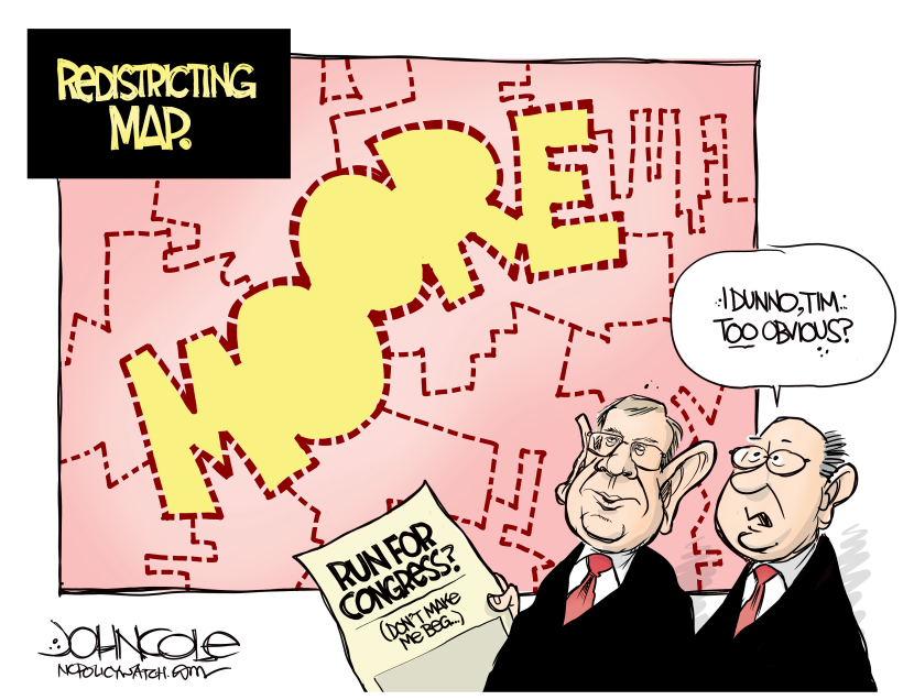 LOCAL NC -- Moore and gerrymandering