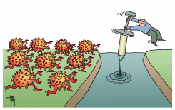 VACCINATION POLE by Arend van Dam