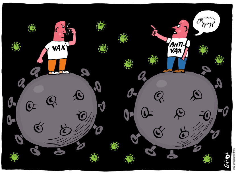 anti-vaccination sceptics