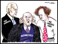 VACCINE MANDATE HORSEPLAY by J.D. Crowe