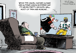 AARON RODGERS AND THE CANCEL CULTURE CLOWNS by Rivers