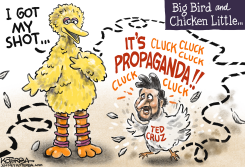 TED CRUZ VS. BIG BIRD by Jeff Koterba