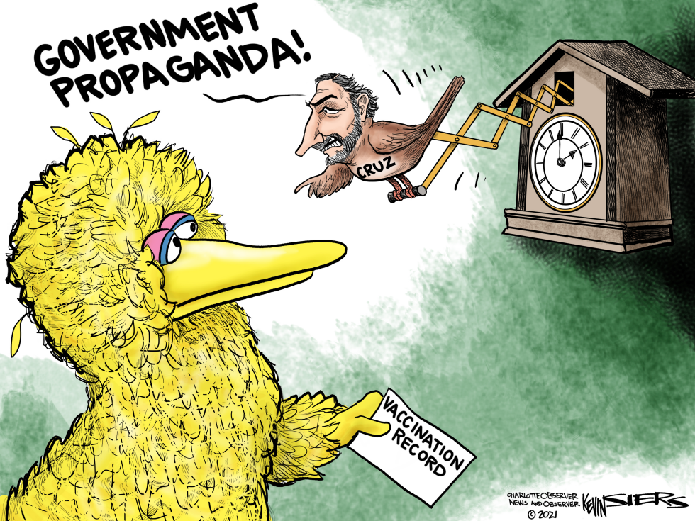 Big Bird and Cuckoo Cruz