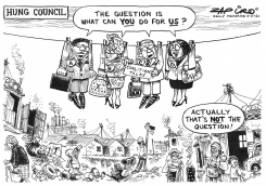 HUNG COUNCIL by Zapiro