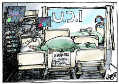 UNVACCINATED BLOCK ICU'S by Jos Collignon