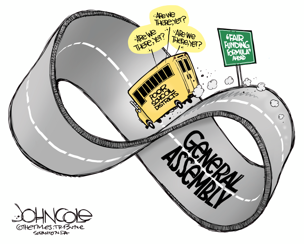 LOCAL PA - School-funding's endless bus ride