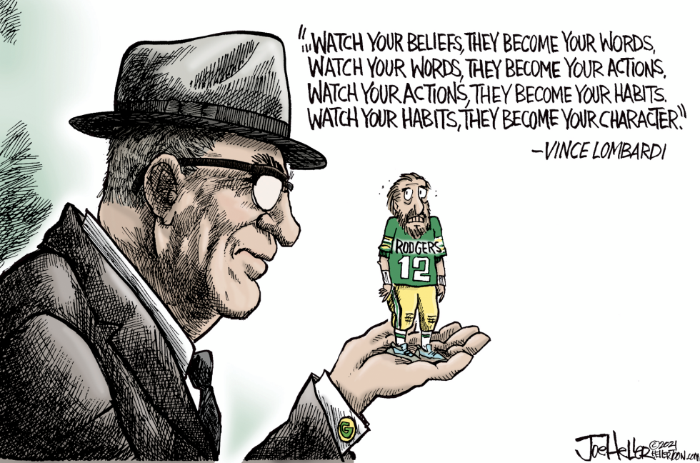Aaron Rodgers and Lombardi