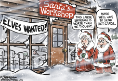 SANTA'S ELF SHORTAGE by Jeff Koterba
