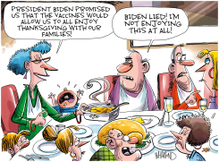 A SAFE AND HAPPY THANKSGIVING by Dave Whamond