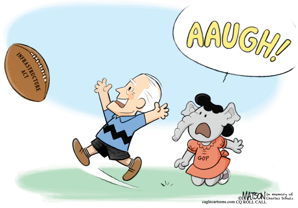 President Biden Winning as Charlie Brown