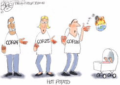 GLOBAL HOT POTATO by Pat Bagley