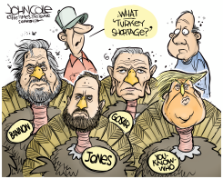 NO SHORTAGE OF TURKEYS by John Cole