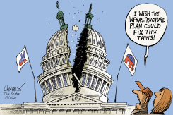 INFRASTRUCTURE IN NEED OF FIXING by Patrick Chappatte