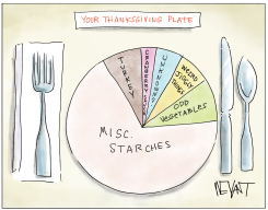 YOUR THANKSGIVING PLATE by Christopher Weyant