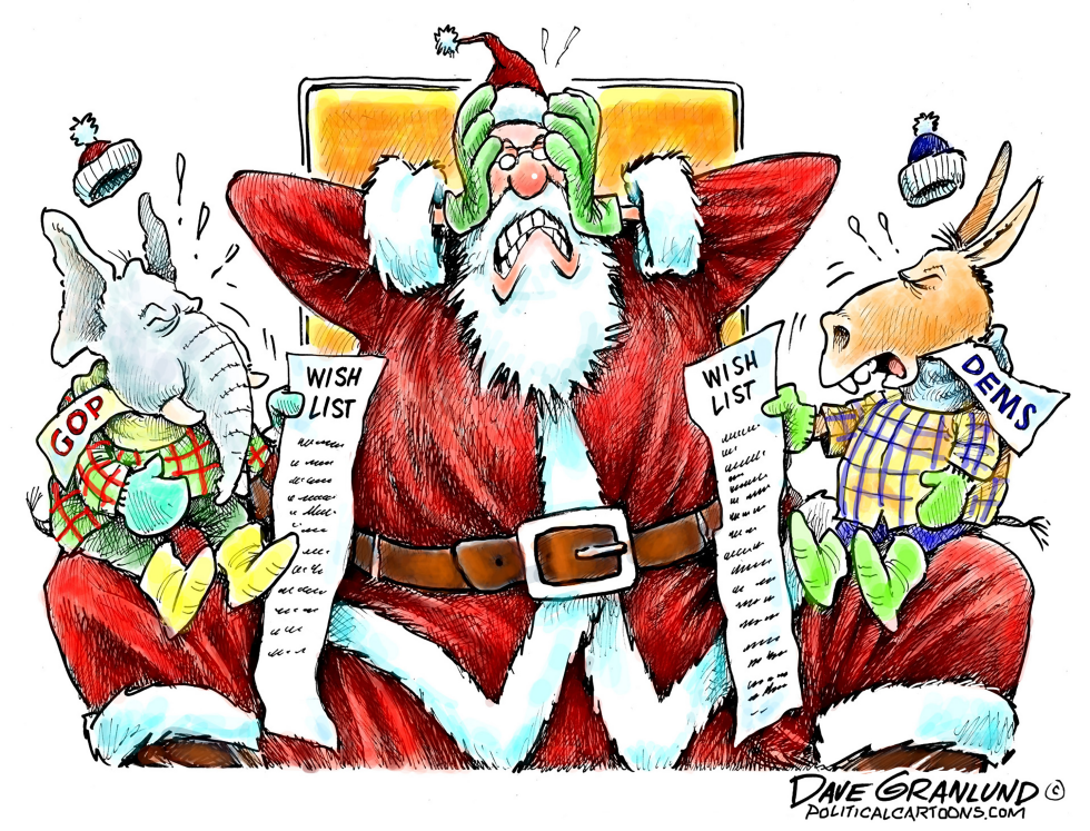 GOP and DEM Xmas wish lists