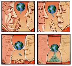 COP26: USA AND CHINA PROMISES by Peter Kuper