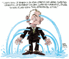 BUSH LEAKS by Daryl Cagle
