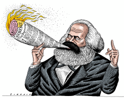 OPIUM OF THE PEOPLE - KARL MARX by Osmani Simanca