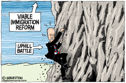 IMMIGRATION STRUGGLE by Monte Wolverton