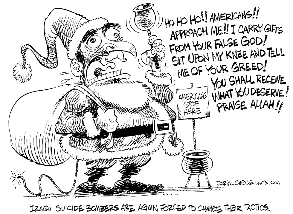  SANTA IN IRAQ by Daryl Cagle