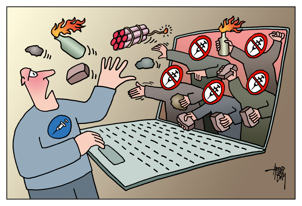 aggressive antivaxxers