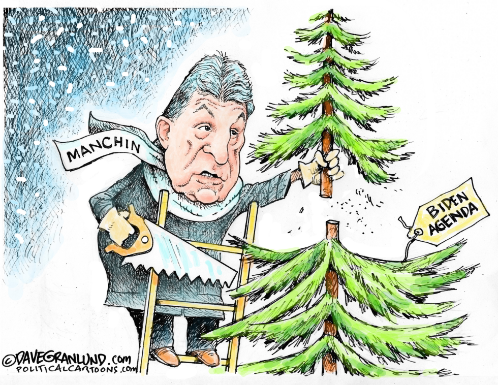Manchin trims Biden tree