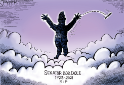 BOB DOLE RIP by Joe Heller