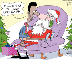 SMOLLETT AND SANTA by Gary McCoy