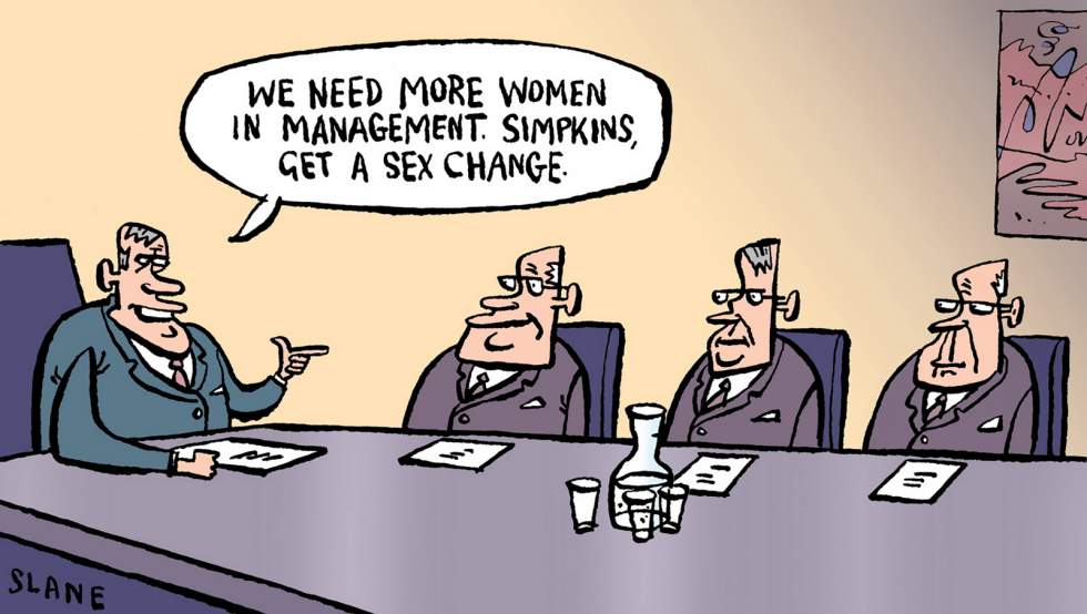 More Women In Management -- color