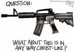 GUNS AND GOD by Pat Bagley