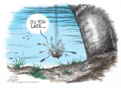 DEMOCRATS BAILING SHIP by Dick Wright