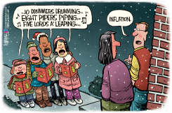 INFLATION CAROLERS by Rick McKee