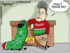 MANCHIN STOCKING STUFFER by Bob Englehart