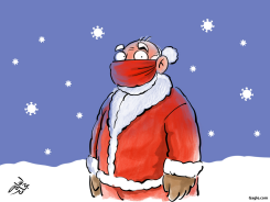 SANTA THIS YEAR  by Osama Hajjaj