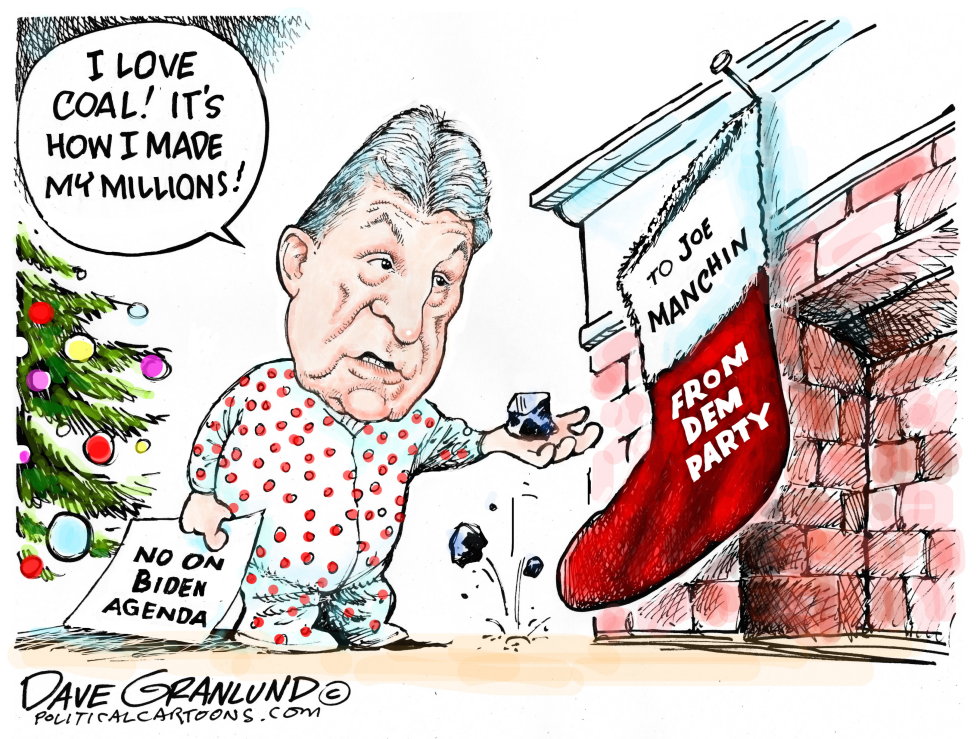 Manchin lumps of coal
