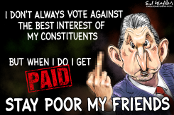 MANCHIN STAY POOR MY FRIENDS by Ed Wexler