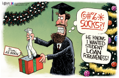 LOAN FORGIVENESS CHRISTMAS by Rick McKee