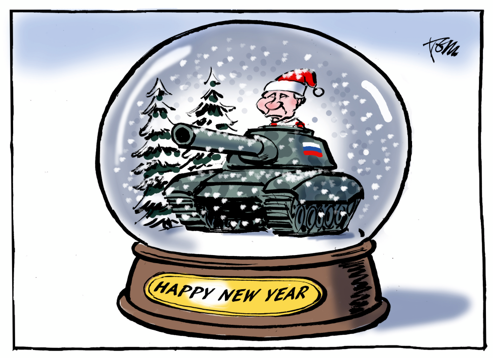 Putin snow glass ball