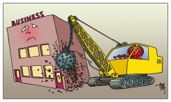 DEMOLISHING VIRUS by Arend van Dam