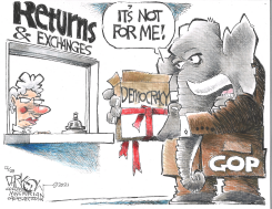 WHAT'S YOUR RETURN POLICY by John Darkow