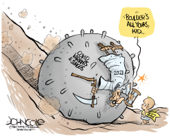 NEW YEARS' BOULDER by John Cole