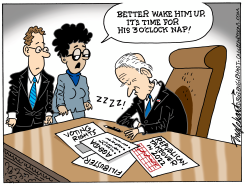 BIDEN NAPPING by Bob Englehart