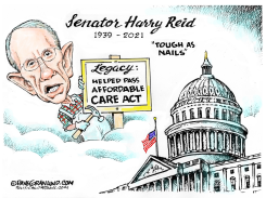 SEN HARRY REID TRIBUTE 1939-2021 by Dave Granlund